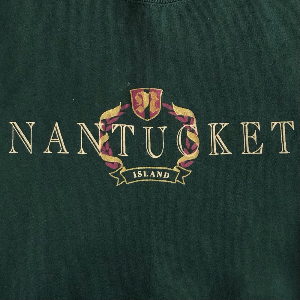 Vintage 90s Nantucket Island Crest Crewneck Sweatshirt - Picture 3 of 6